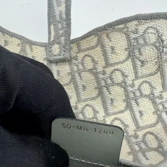 Authentic Dior Saddle Oblique Gray Belt Crossbody Bag - Picture 11 of 14